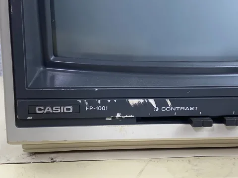 Casio FP-1000 Personal Computer with Casio FP-1001 Monitor CRT