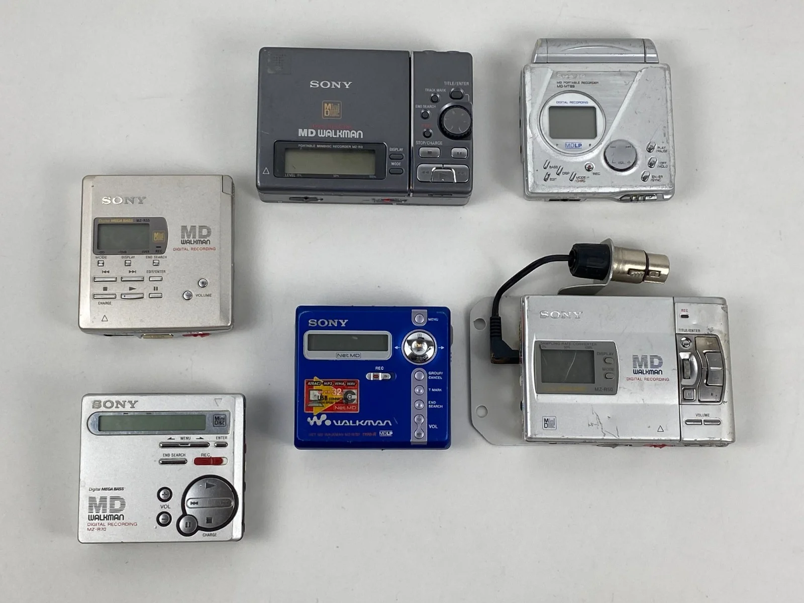 Sony MD Walkman MZ-R55 MiniDisc Recorder MZ-R70 / MZ-R50 / MZ-N707 / MZ- R3 lot6