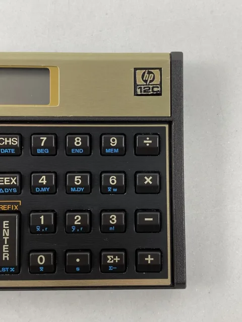 آلة حساب Hewlett Packard HP-12C مع حافظة