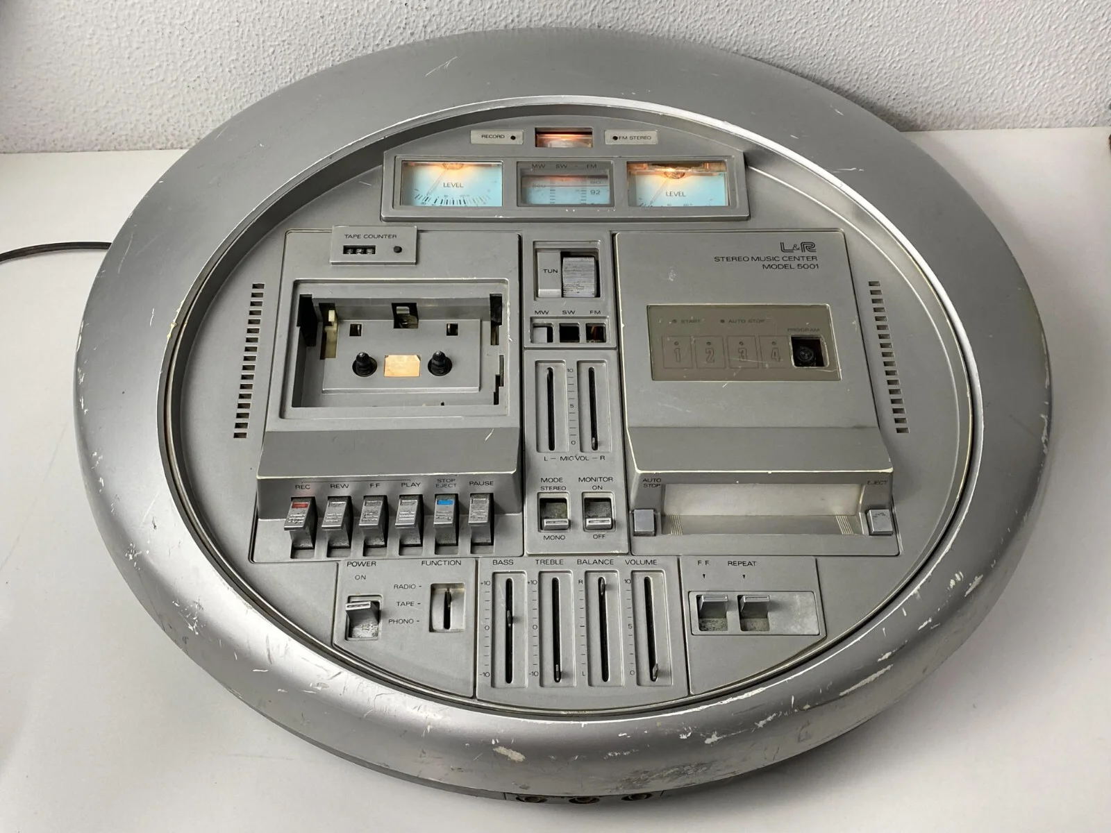 L&amp R Stereo Music Studio 5001 Retro Space AGE Like Weltron - Super
