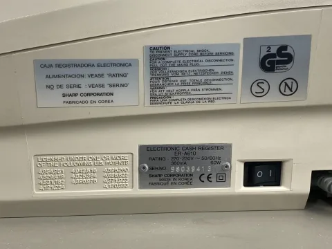 Sharp ER-A610 Electronic Cash Register