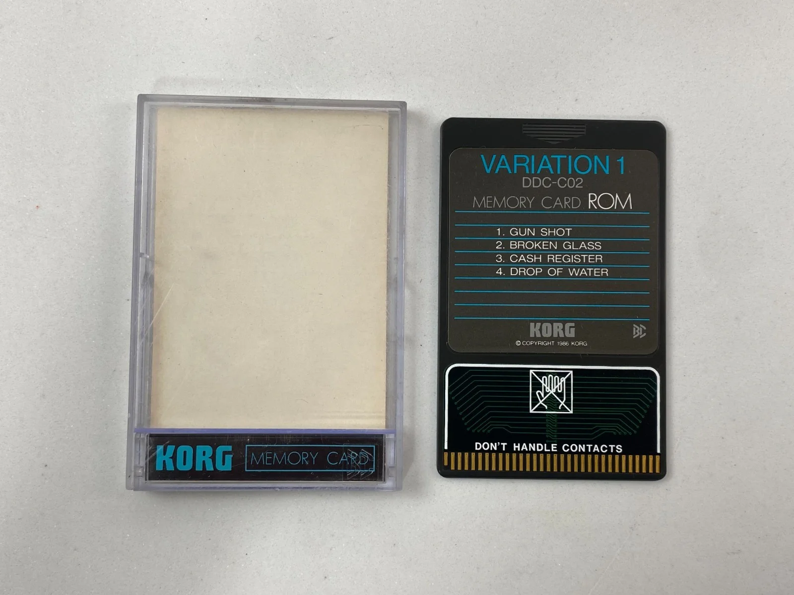 Korg DDC-C02 Variation 1 Card ROM for DDD-1 DDD-5 Drum Machine