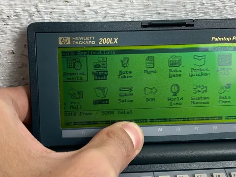 Hewlett-Packard HP 200LX Palmtop PC 2MB RAM
