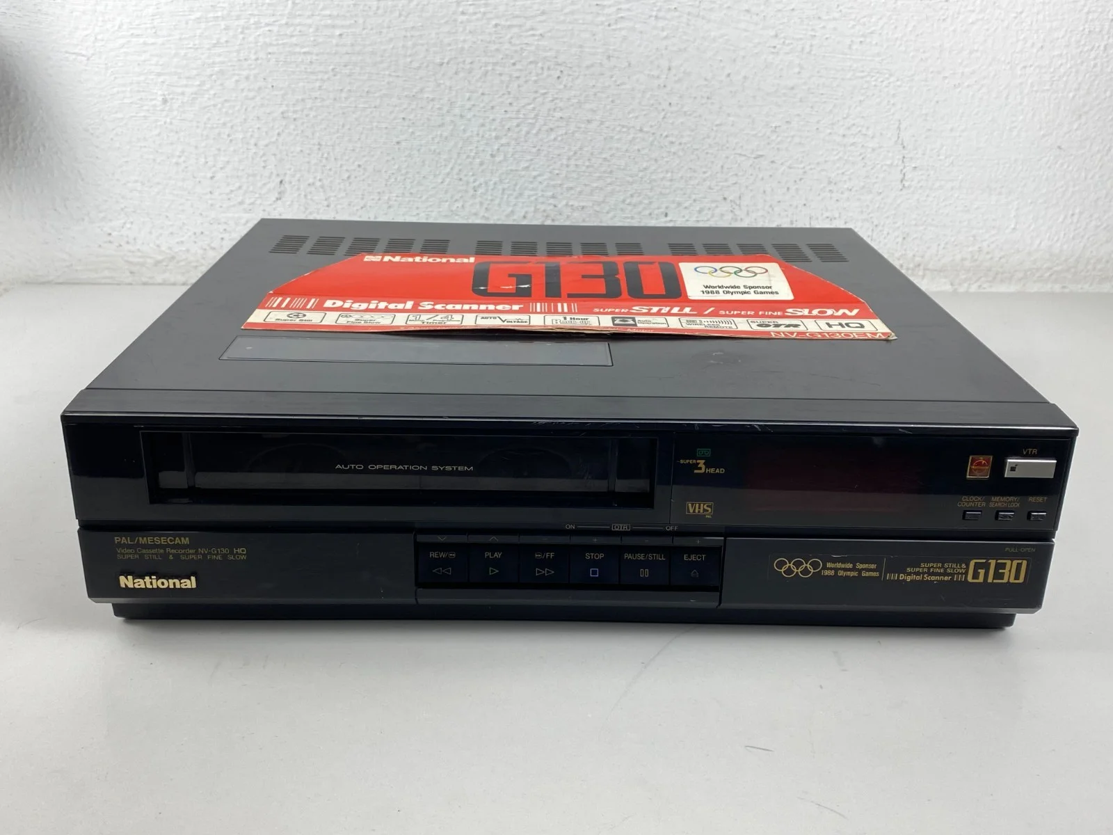 National Panasonic NV-G130EM VHS Video Cassette Recorder VCR