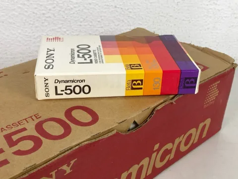 12 شريط فيديو بيتاماكس سوني دينامكرون L-500 سعة 130 دقيقة