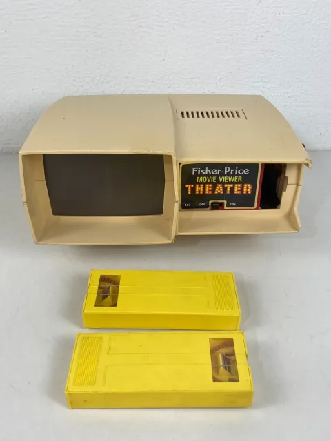 Fisher Price Movie Viewer Theater with 2 Movie Cartridges
