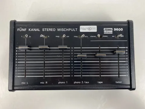 Vivanco Electronic Five Channel Stereo Mixer 9600