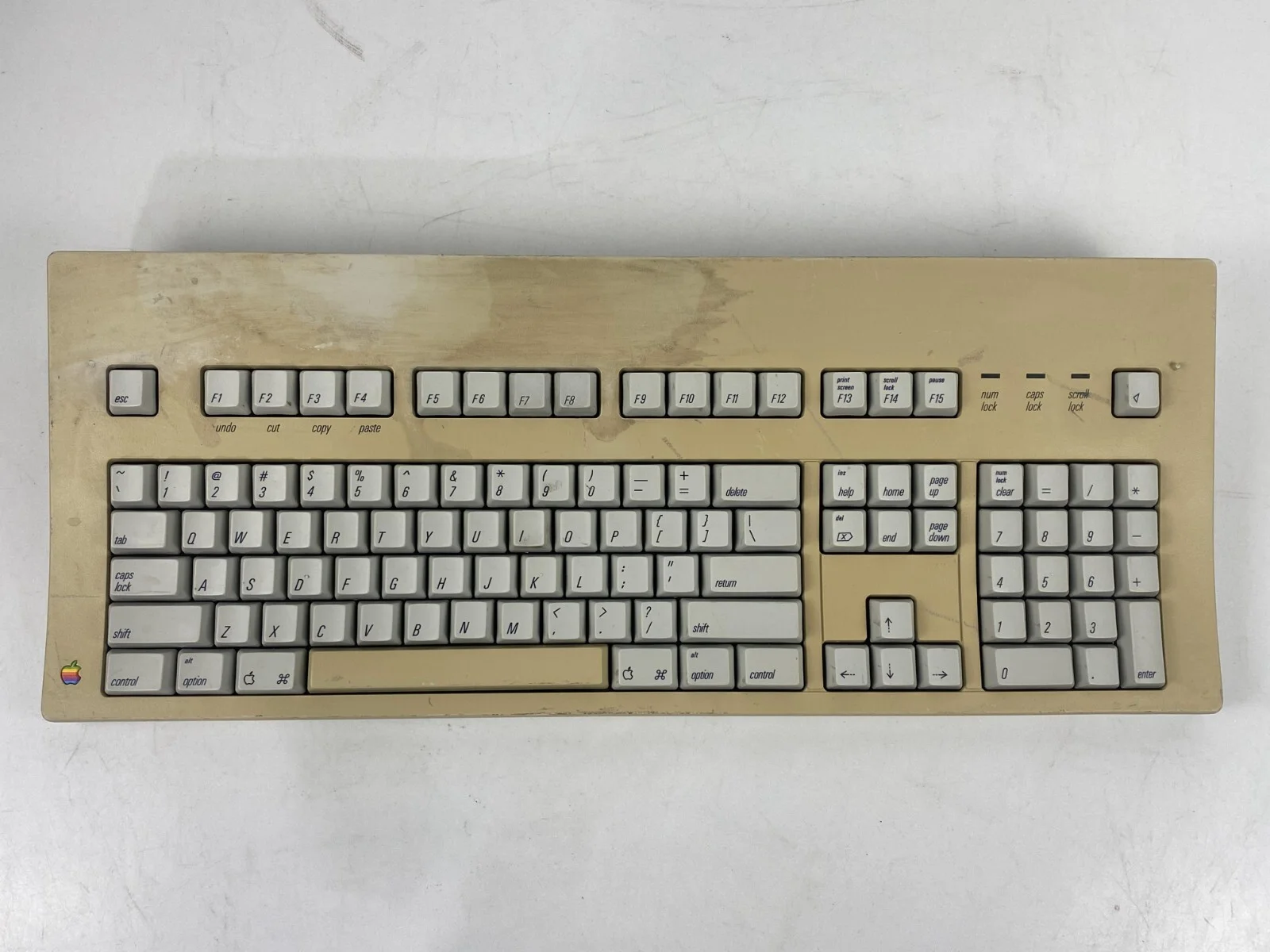 Apple Macintosh II Extended Family Keyboard M0115 Alps Orange