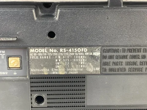 National Panasonic RS-4150FD Boombox Ghettoblaster