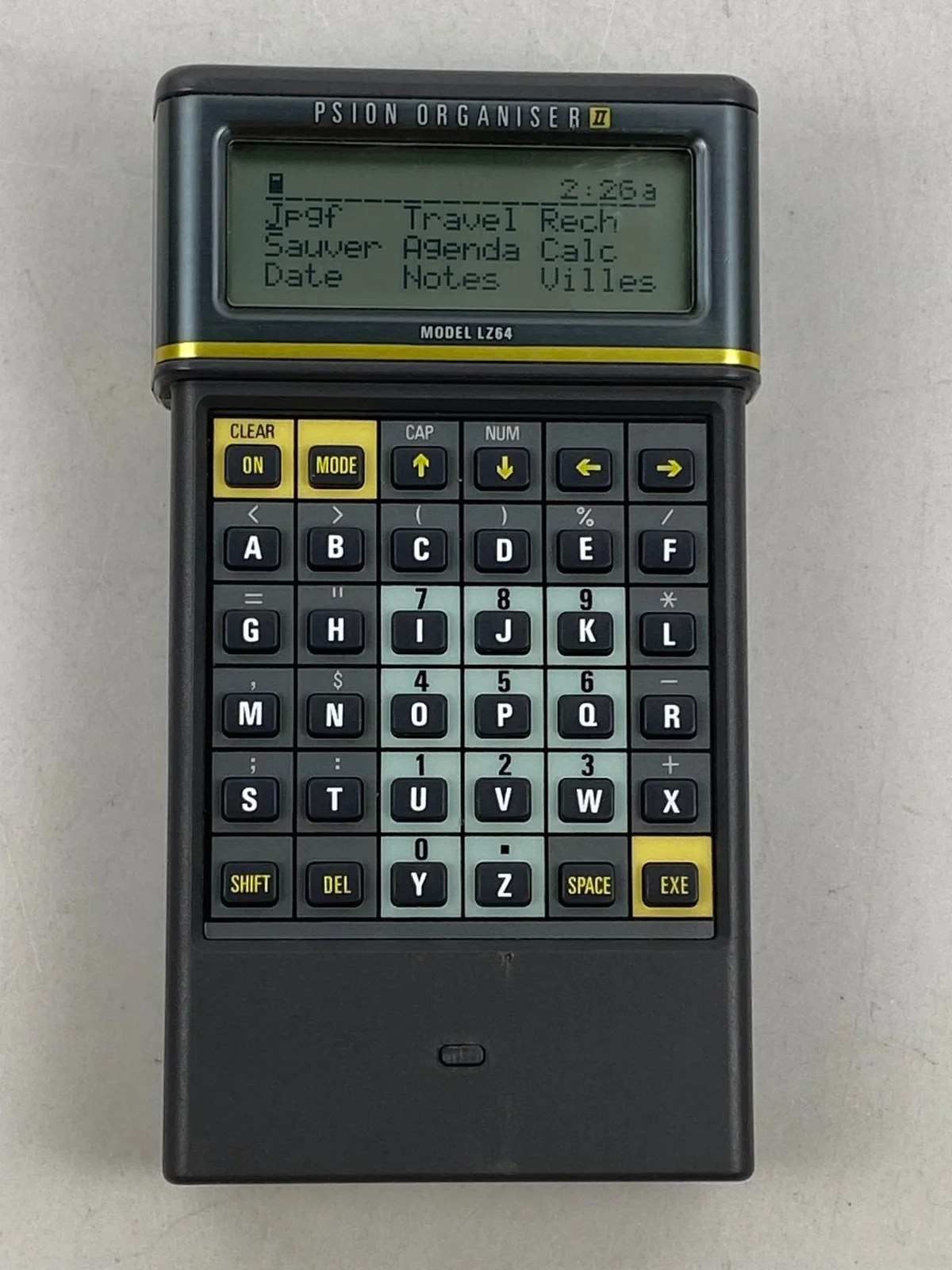 Psion Organiser II Model LZ64 W/ Travel Pack &amp Concise Oxford