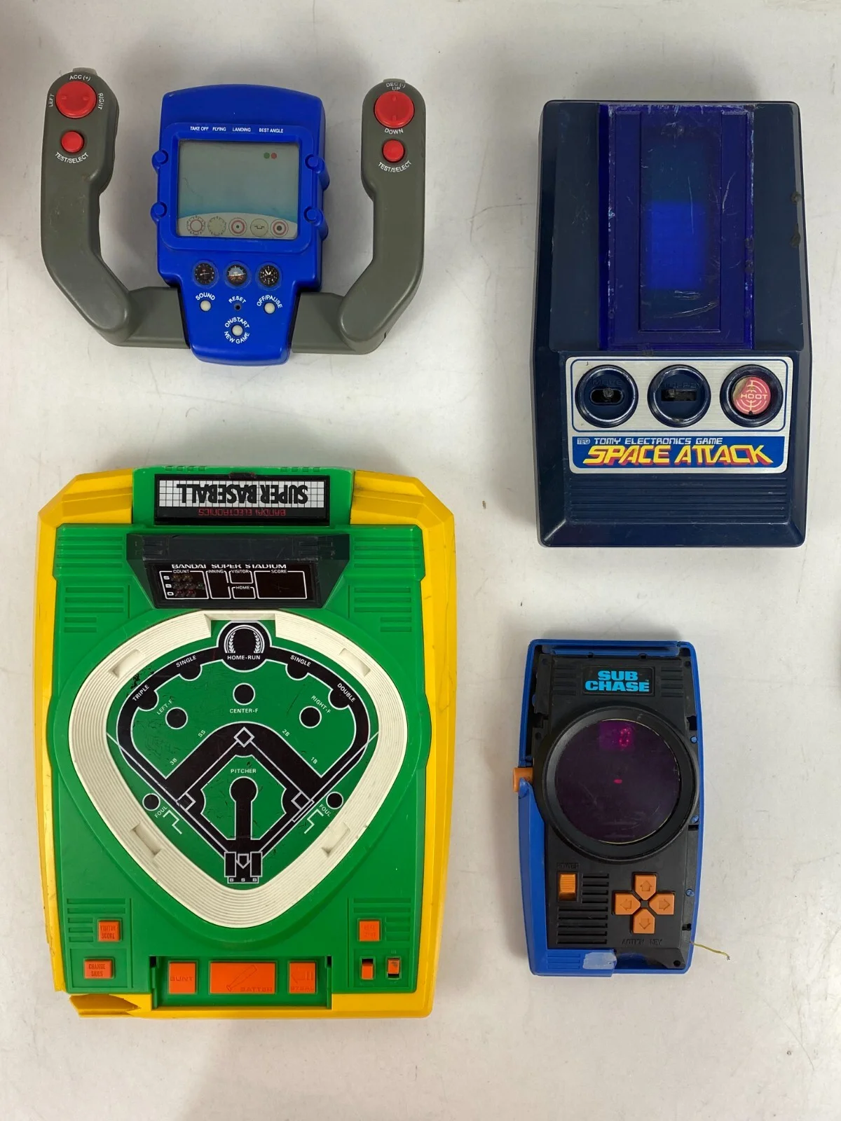 Tomy Cosmic Combat Radio shack Test Pilot Bandai Mattel Handheld LCD Game 1970