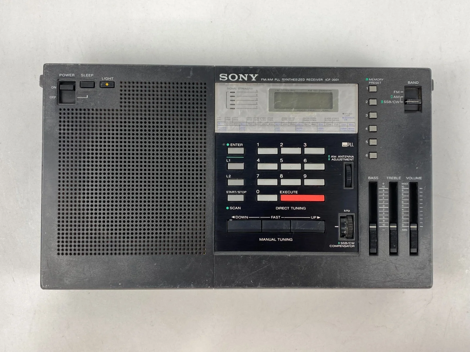 Sony ICF-2001 FM/AM/SSB/CW PLL Synthesized Receiver Radio