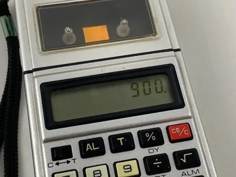 أوشن MC-100 حاسبة ومشغل شريط كاسيت صغير / مسجل صوت