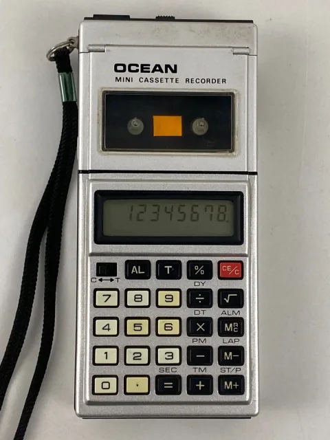 أوشن MC-100 حاسبة ومشغل شريط كاسيت صغير / مسجل صوت