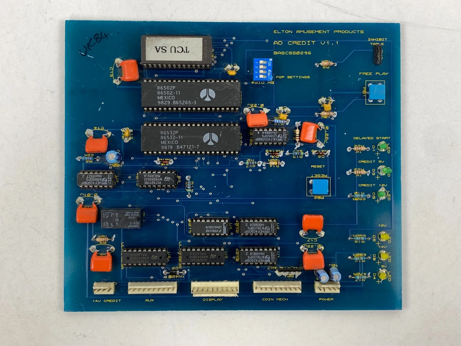 لوحة دوائر إلكترونية Elton AD Credit V1.1 drive Board PCB لألعاب الفيديو