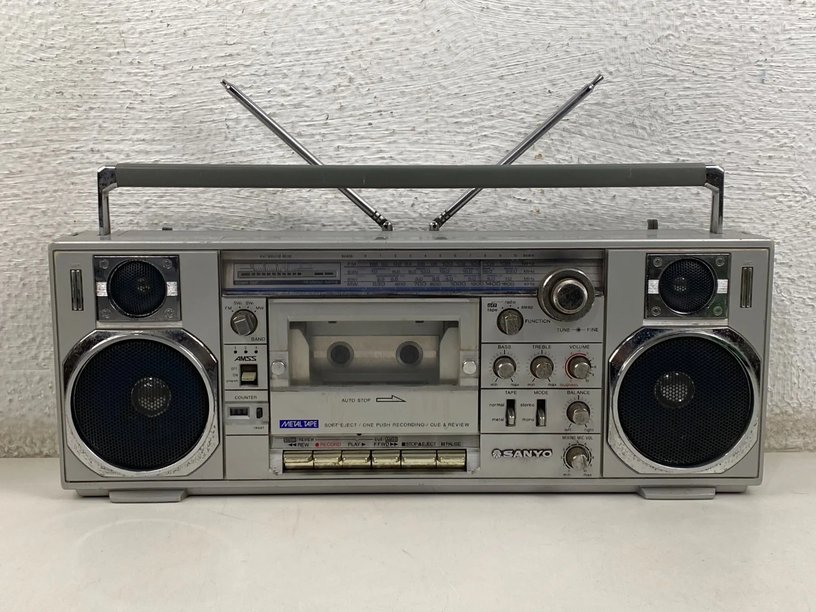 Sanyo M-7900K Stereo Boombox Ghettoblaster Cassette