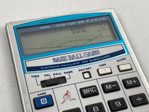 Casio Baseball BB-9 LCD Game Calculators 1983