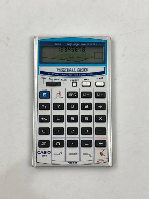 Casio Baseball BB-9 LCD Game Calculators 1983