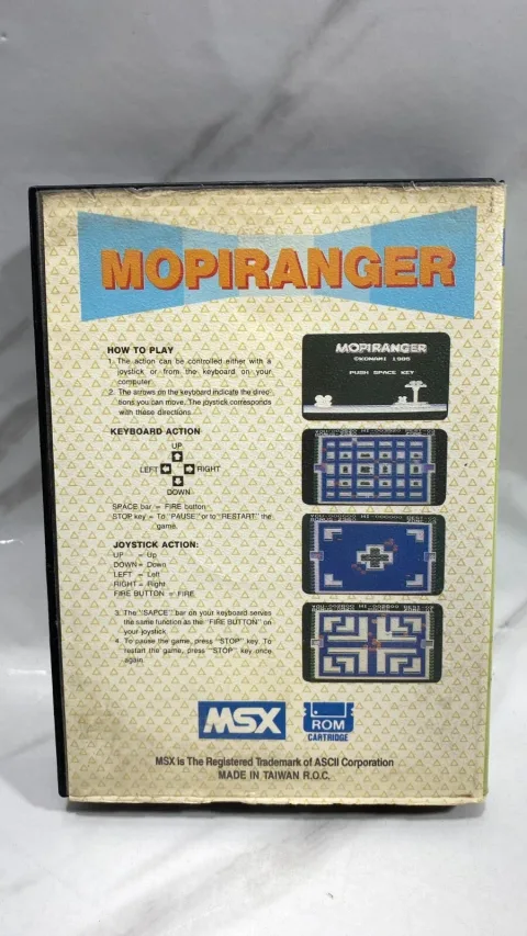 خرطوشات لعبة MSX Mopiranger (تايوان)