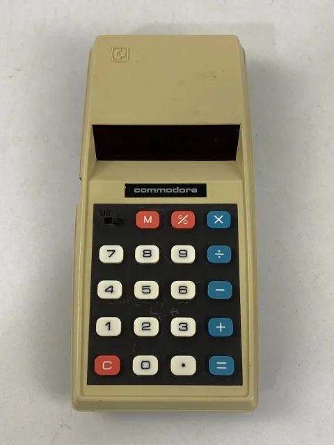 Commodore Model 776M Handheld LED Electronic Calculator 1974