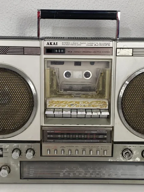 Akai AJ-500FS Boombox Stereo Radio Cassette Recorder Ghettoblaster