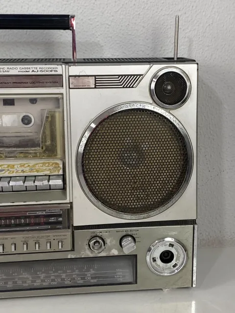 Akai AJ-500FS Boombox Stereo Radio Cassette Recorder Ghettoblaster