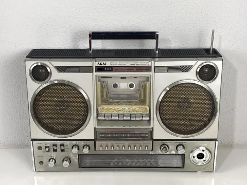 Akai AJ-500FS Boombox Stereo Radio Cassette Recorder Ghettoblaster