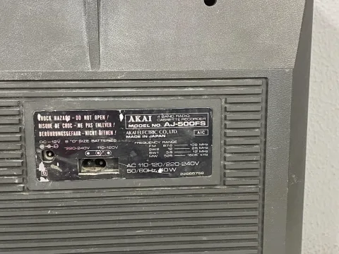 Akai AJ-500FS Boombox Stereo Radio Cassette Recorder Ghettoblaster