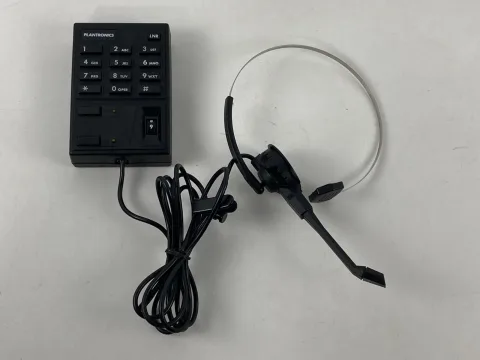 Plantronics Sp-04 مضخم هاتف خط واحد + رنين مع سماعة رأس