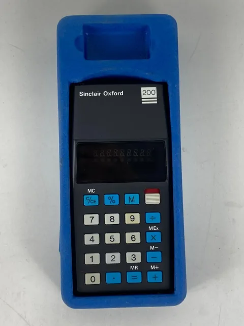 Sinclair Oxford 200 five function calculator with box and instructions