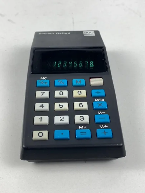 Sinclair Oxford 200 five function calculator with box and instructions