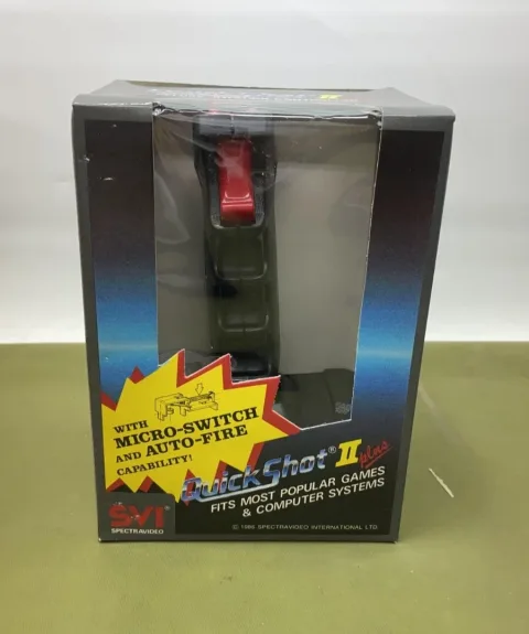 1984 SVI Quickshot II Plus Joystick Controller Atari2600/C64/Amiga one piece
