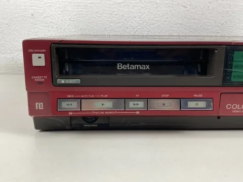 Sony SL-T30ME Red Betamax Video Cassette Recorder / Secam