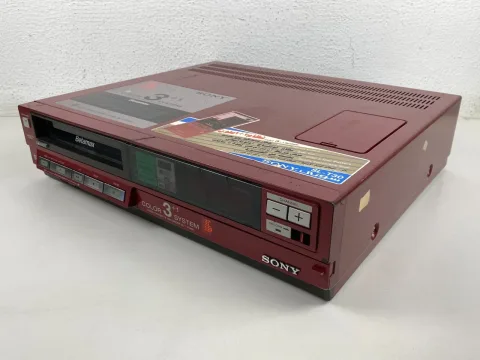 Sony SL-T30ME Red Betamax Video Cassette Recorder / Secam