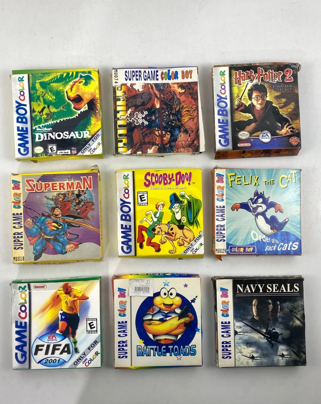 نينتندو Super Game Boy Color فيلكس ذا كات سوبرمان هاري بوتر كارترتش الصين