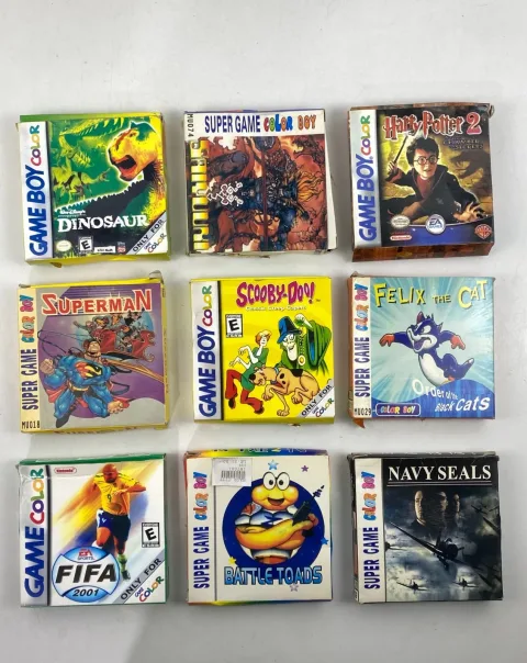 Nintendo Super Game Boy Color Felix the CAT Superman Harry PotterCartridge China