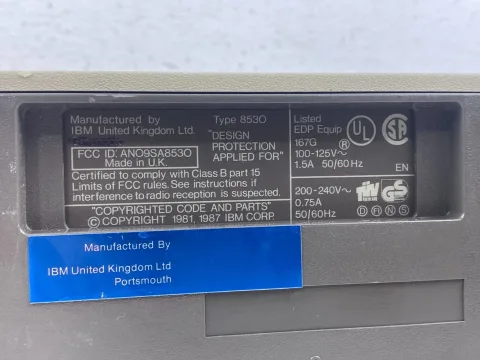 IBM Service Processor PS/2 Model 30 Type 8530 Computer 53 Processor