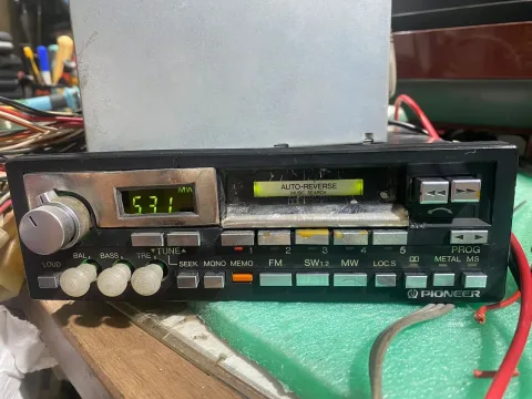 1980s Pioneer KE-8700H Stereo Car Radio Cassette