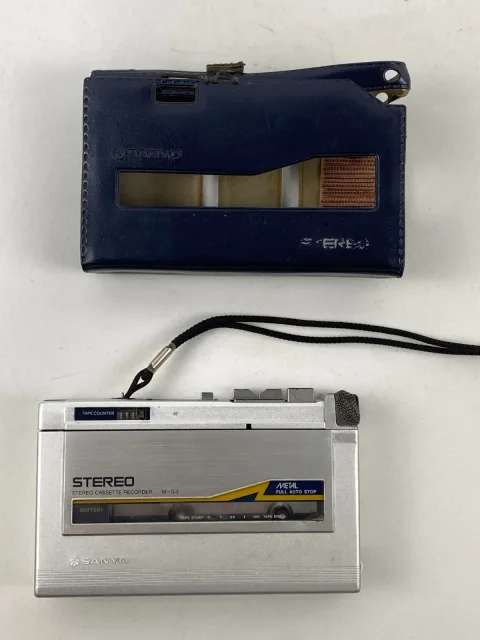 Sanyo M-G3 Walkman Stereo Tape Cassette Recorder Portable Player 1980s
