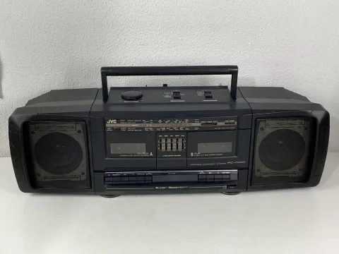 JVC PC-BW100K Super Bass Horn Portable Boombox Hifi Stereo Tape Cassette Player