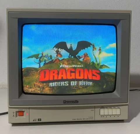 Panasonic WV-CM146/G Video Color Monitor Cctv Retro CRT Gaming 14" eBay