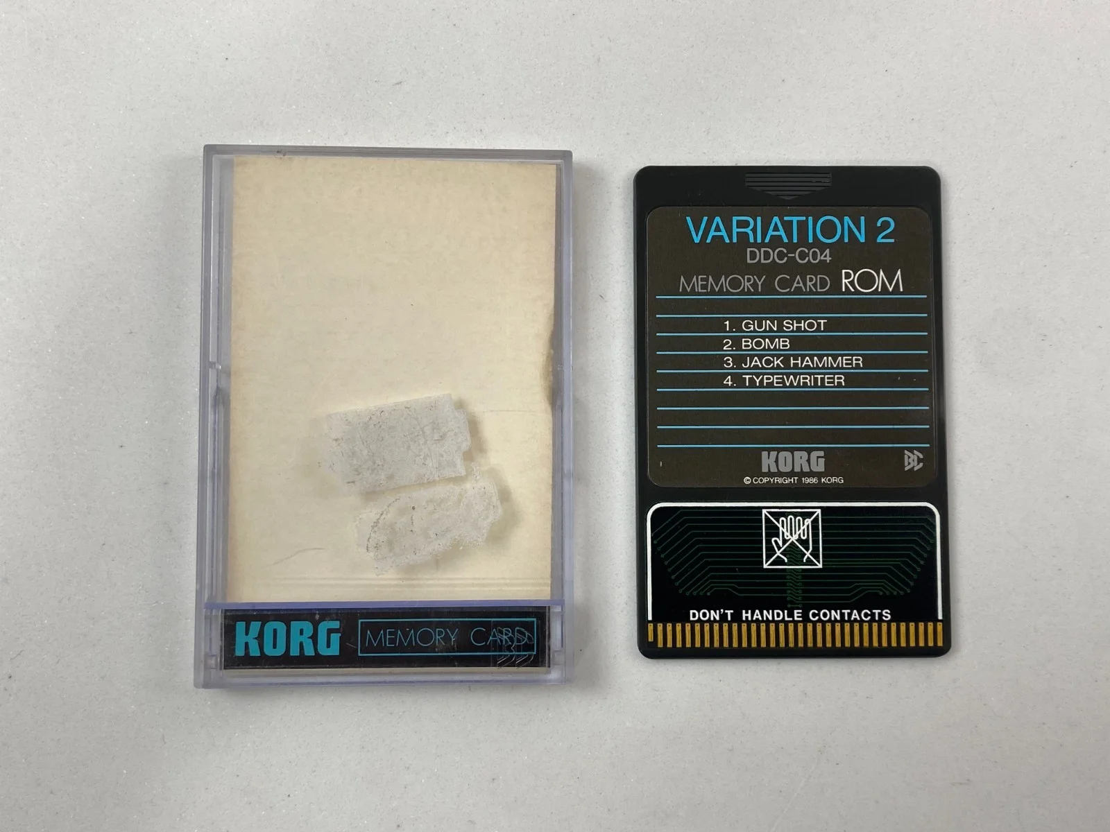 Korg DDC-C04 Variation 2 Card ROM for DDD-1 DDD-5 Drum Machine
