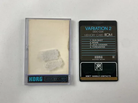 Korg DDC-C04 Variation 2 Card ROM for DDD-1 DDD-5 Drum Machine
