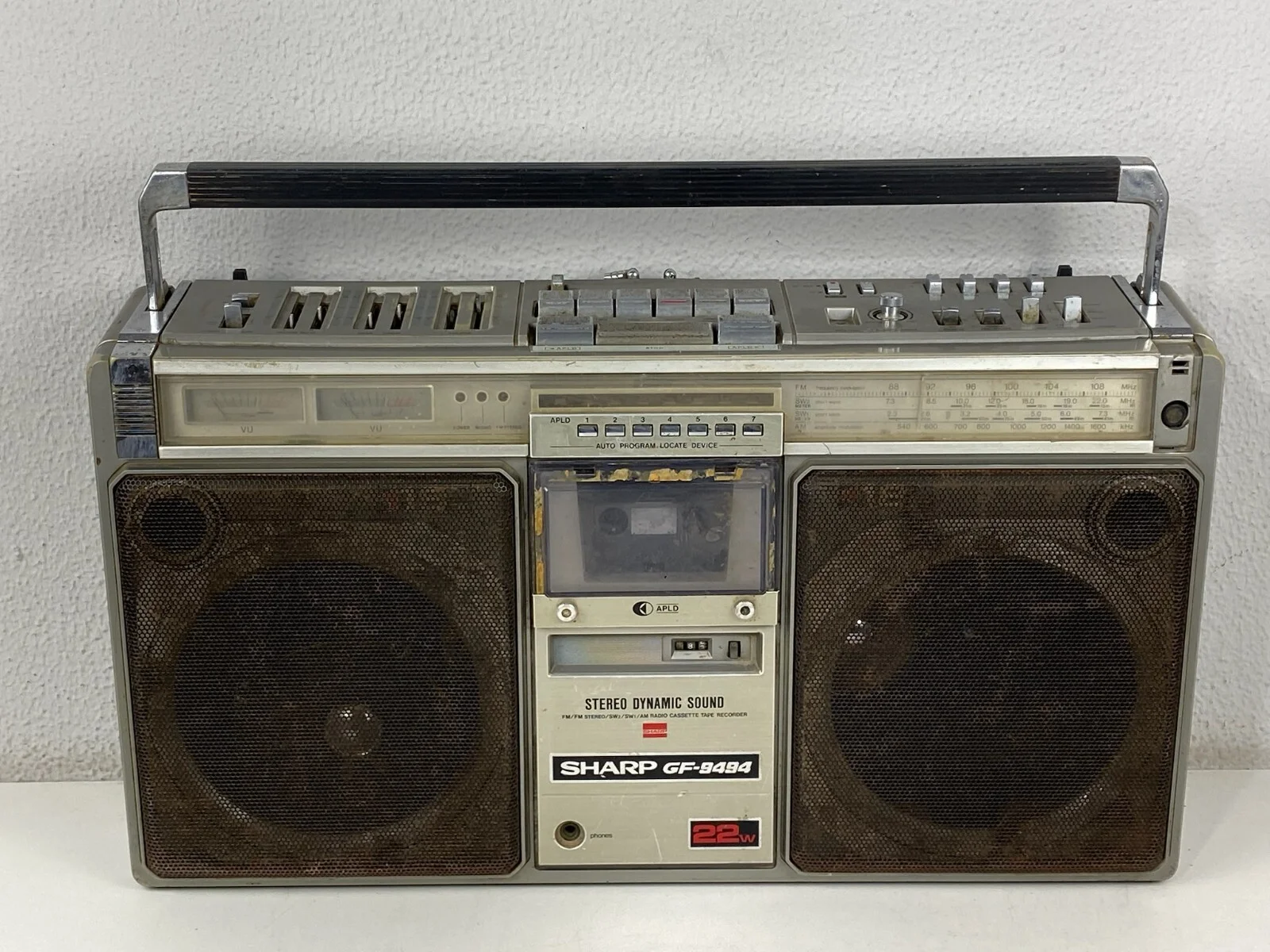 Sharp GF-9494X Cassette Radio Ghetto Blaster Tape Recorder Boombox