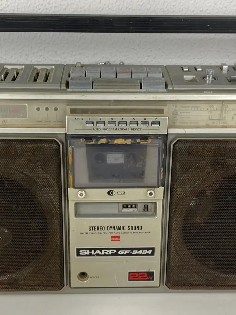 Sharp GF-9494X Cassette Radio Ghetto Blaster Tape Recorder Boombox