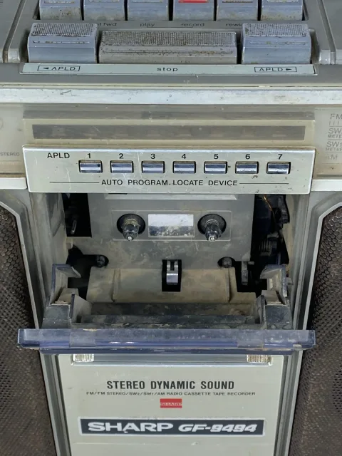 Sharp GF-9494X Cassette Radio Ghetto Blaster Tape Recorder Boombox