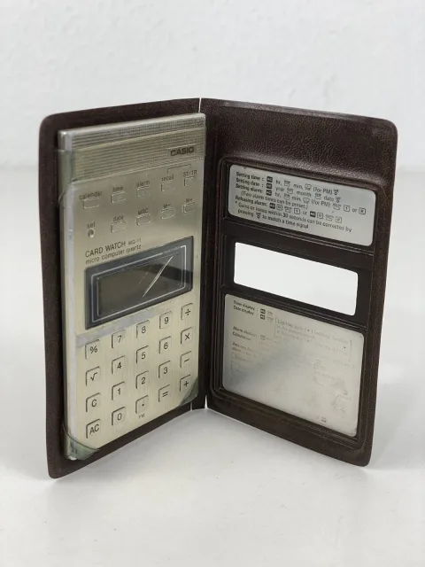 Casio MQ-11 Micro Computer Quartz Calculator Clock
