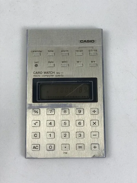 Casio MQ-11 Micro Computer Quartz Calculator Clock
