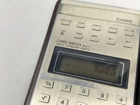 Casio MQ-11 Micro Computer Quartz Calculator Clock