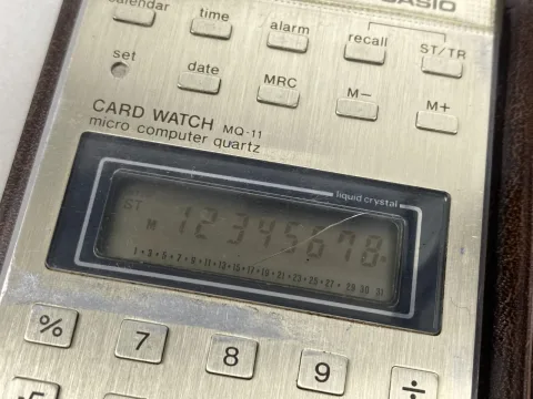 Casio MQ-11 Micro Computer Quartz Calculator Clock